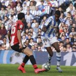 Spanish La Liga soccer mach Real Sociedad vs Athletic Bilbao