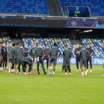 Press conference for champions league Napoli Barcelona